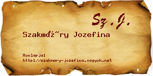 Szakmáry Jozefina névjegykártya